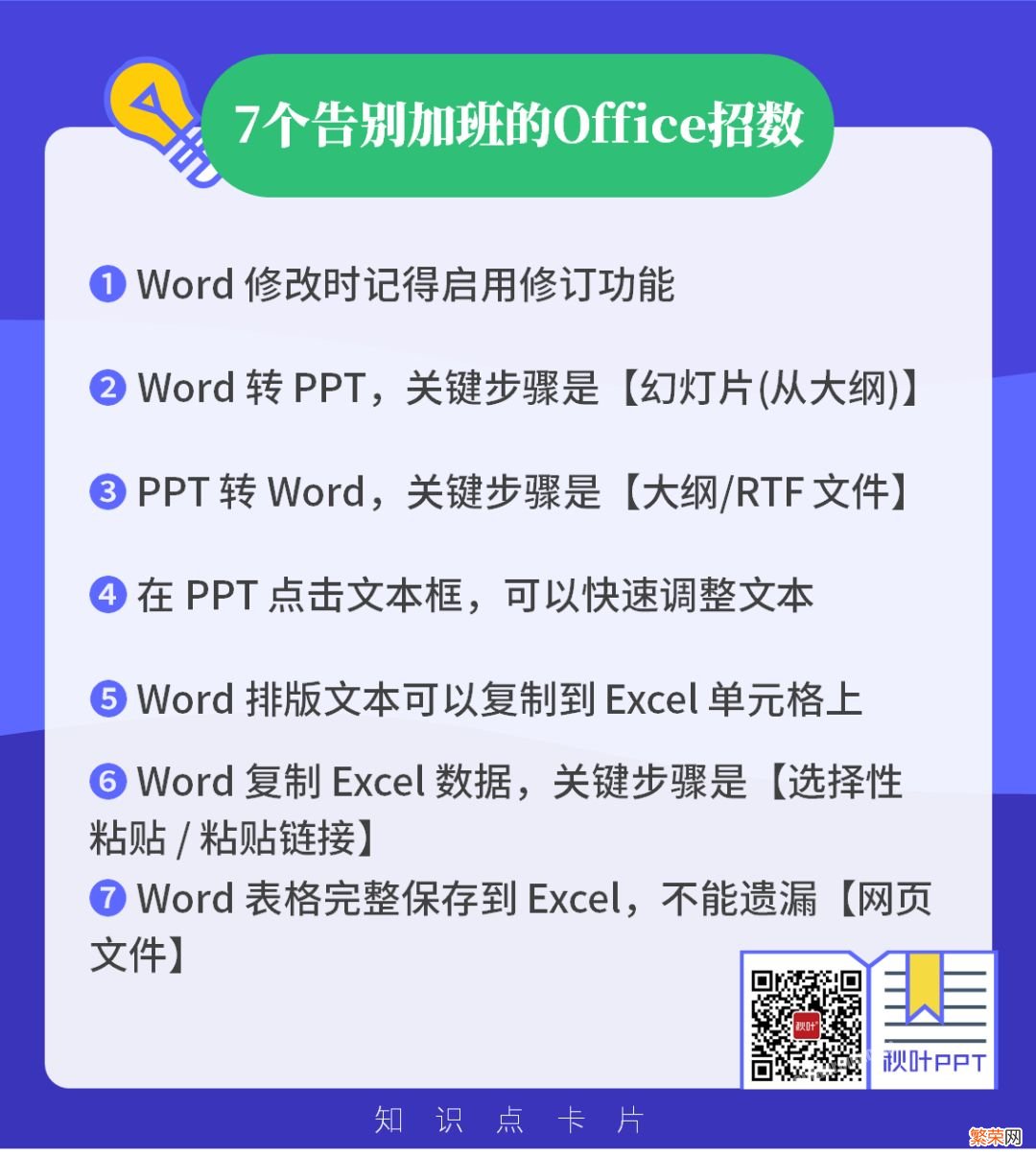 干货！这7个超高效的Office小技巧，你值得拥有！