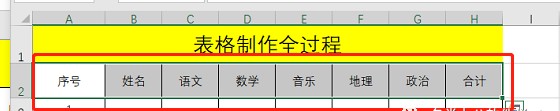 手把手教你制作，一看就懂 表格制作excel教程