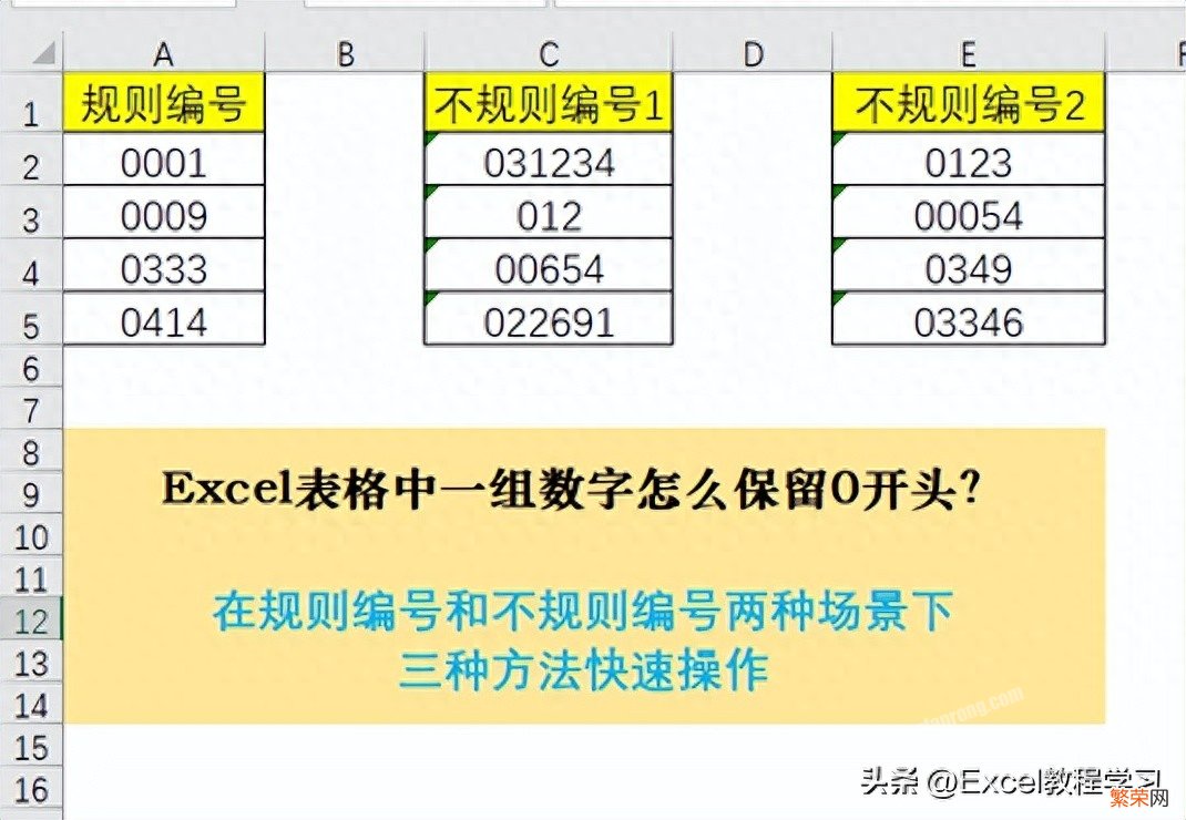 Excel表格数字0开头不显示的解决方法 表格输入0自动被隐藏怎么恢复