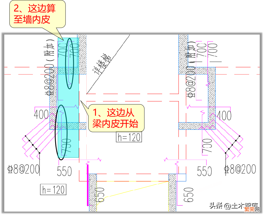 查看板的负筋范围教学 板的负筋布置范围怎么看