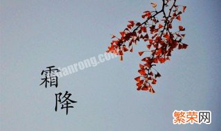 二十四节气之霜降介绍 二十四节气中霜降是什么意思啊